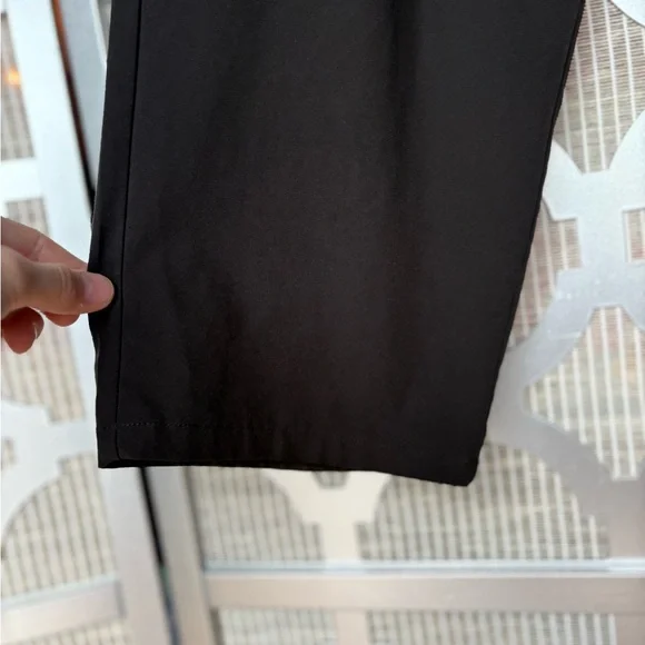 Black Tapered Track Pants with Elastic Waistband - Picture 6 of 8